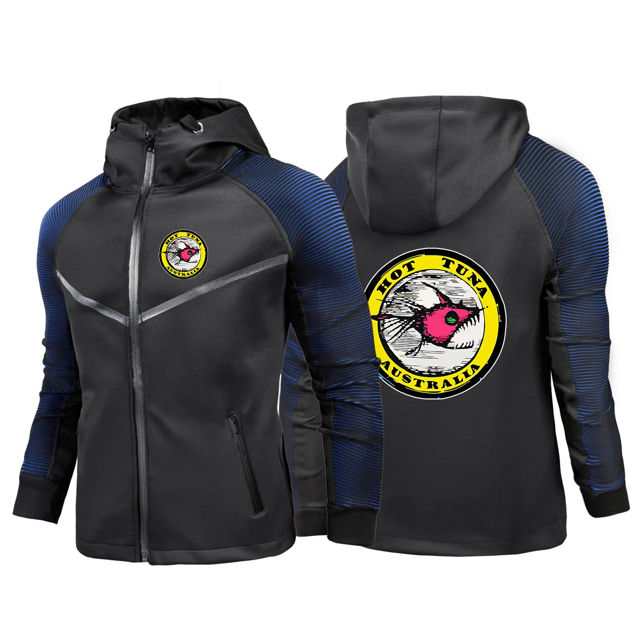 Hot Tuna Surf racing jacket is suitable for spring and autumn featuring a hat and having a classic style hoodies jacket
