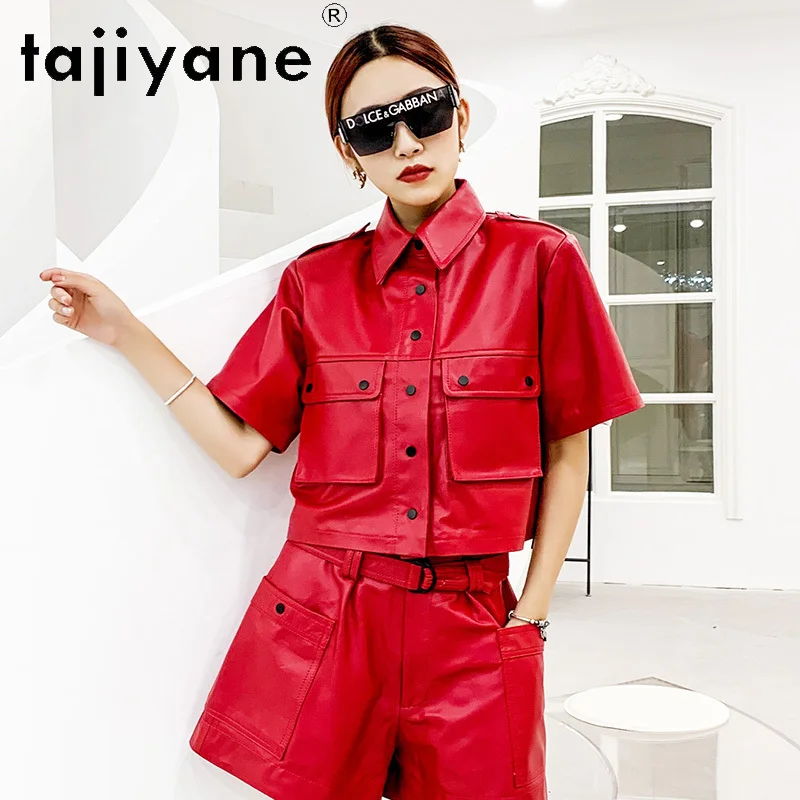 Tajiyane Genuine Leather Jacket Women Spring Autumn Coat Natural Sheepskin Coats for Woman Clothes Slim Fit Leather Jackets 2024