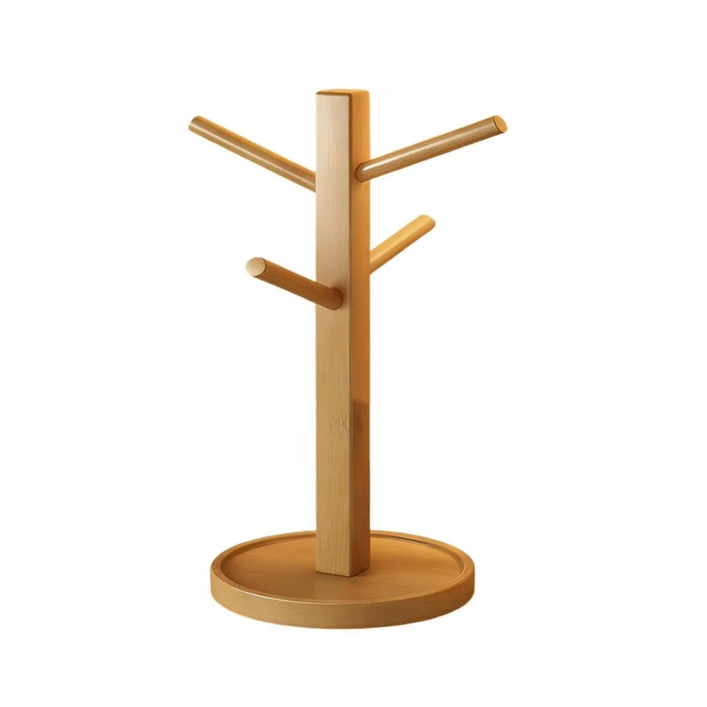 

Tree Shape Coffee Mug Holder Space Saving with 6 Hooks Compact Cup Rack Decorative Mug Hanging Display Rack Party