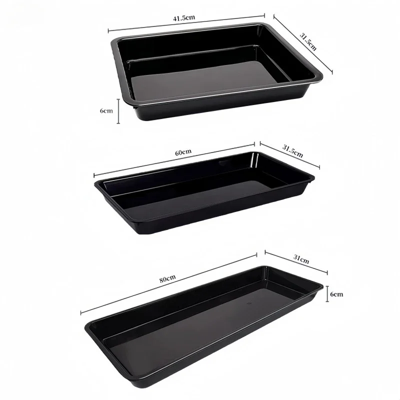 

Plastic food display meat tray fresh meat black tray