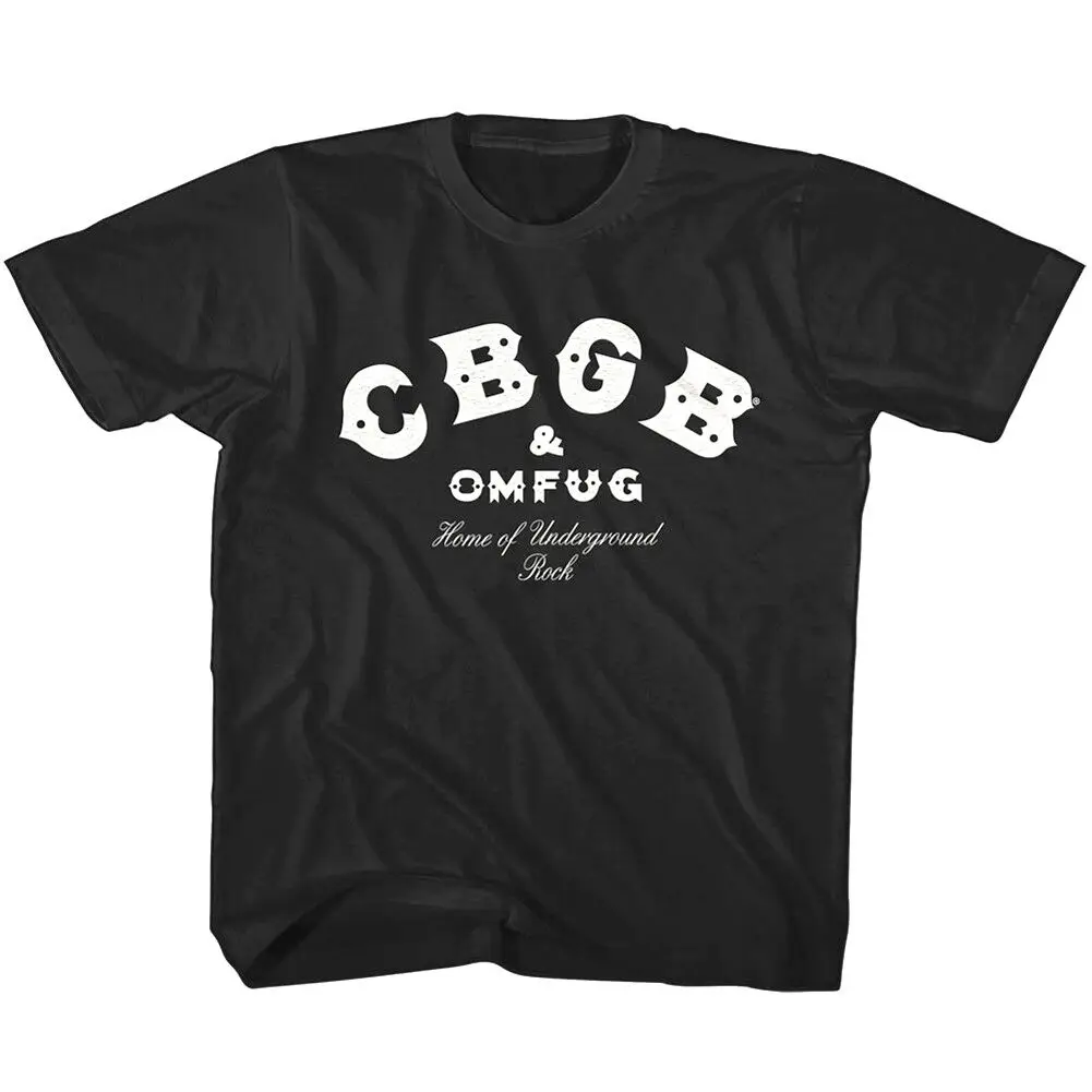 

Детская футболка CBGB OMFUG Home of Underground Rock с логотипом для мальчиков и девочек