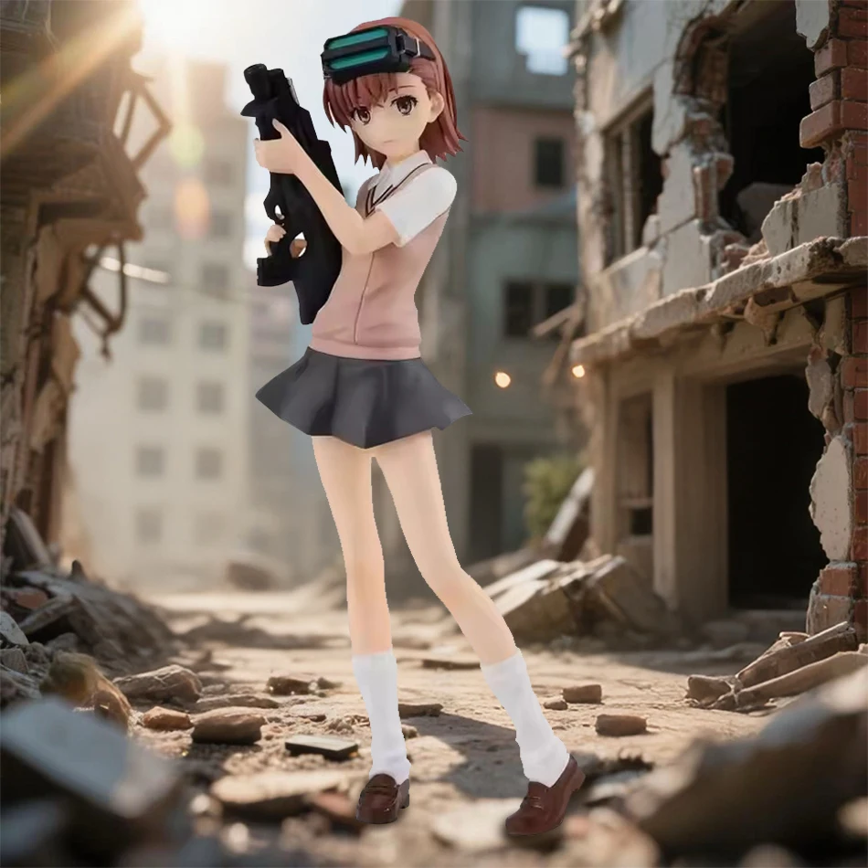 熱いアニメ「とある魔術の禁書目録」御坂美琴 レイルガンガール アニメフィギュア PVCアクションフィギュア モデル アニメ漫画モデル玩具ギフト