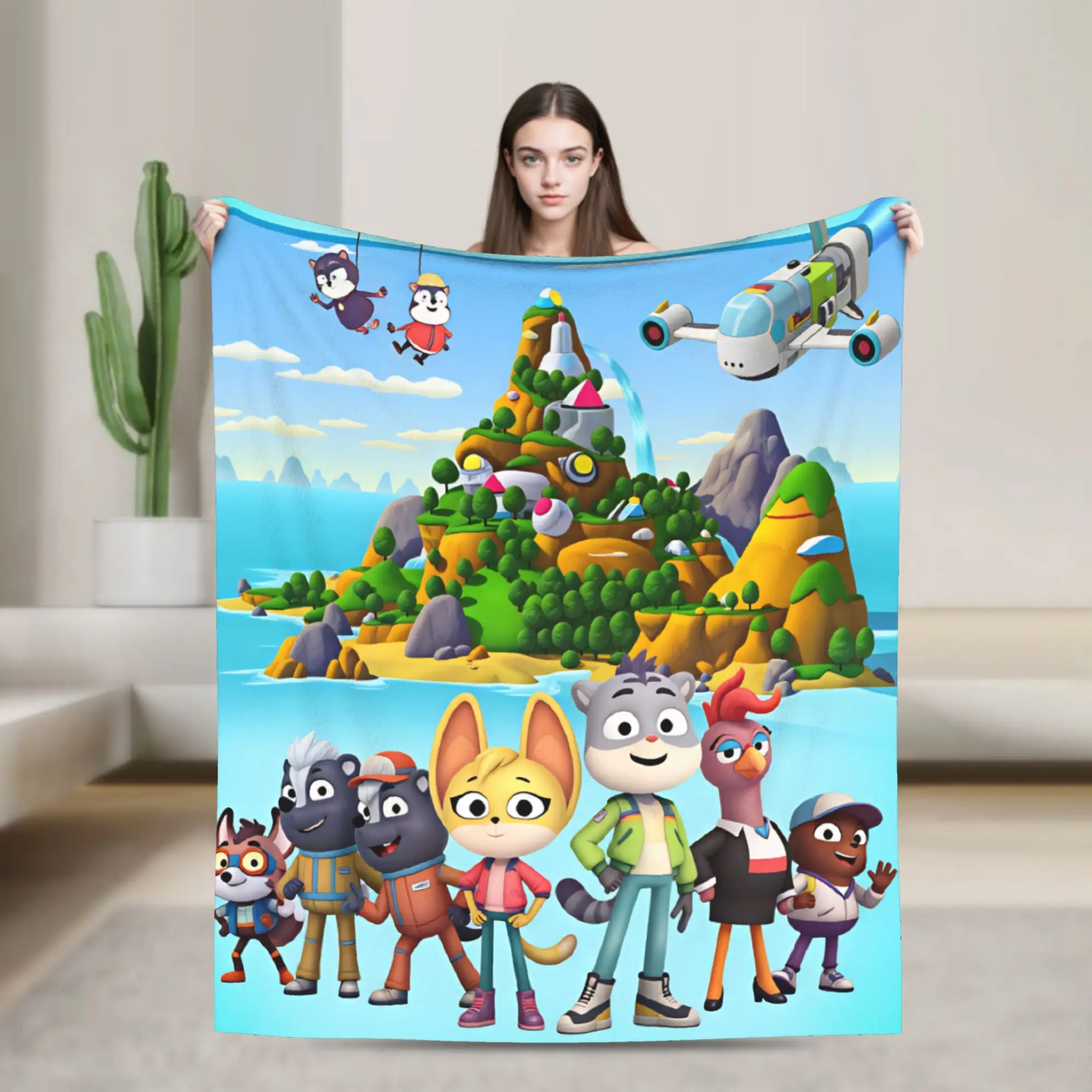 Soft Blanket Picnic The Creature Cases Cartoon Animation Television Bedding Throws  Flannel Bedspread For Couch Sofa Bed Cover