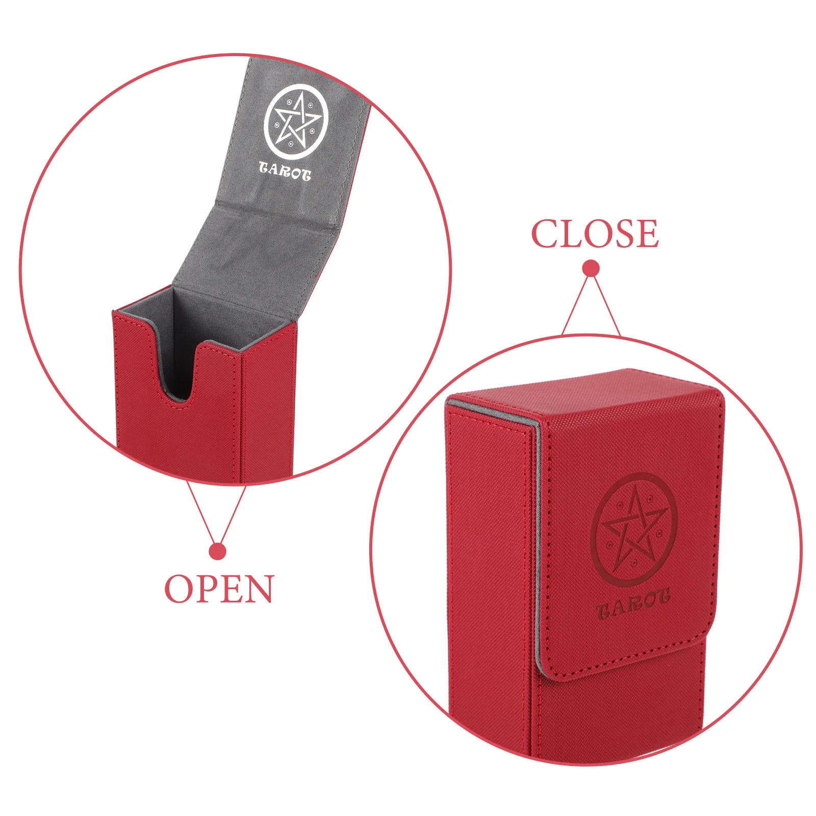 Boîte de rangement de cartes de Tarot, support Portable en Pu résistant aux rayures pour cartes de Poker, maquillage, cartes postales, organisateur de changement