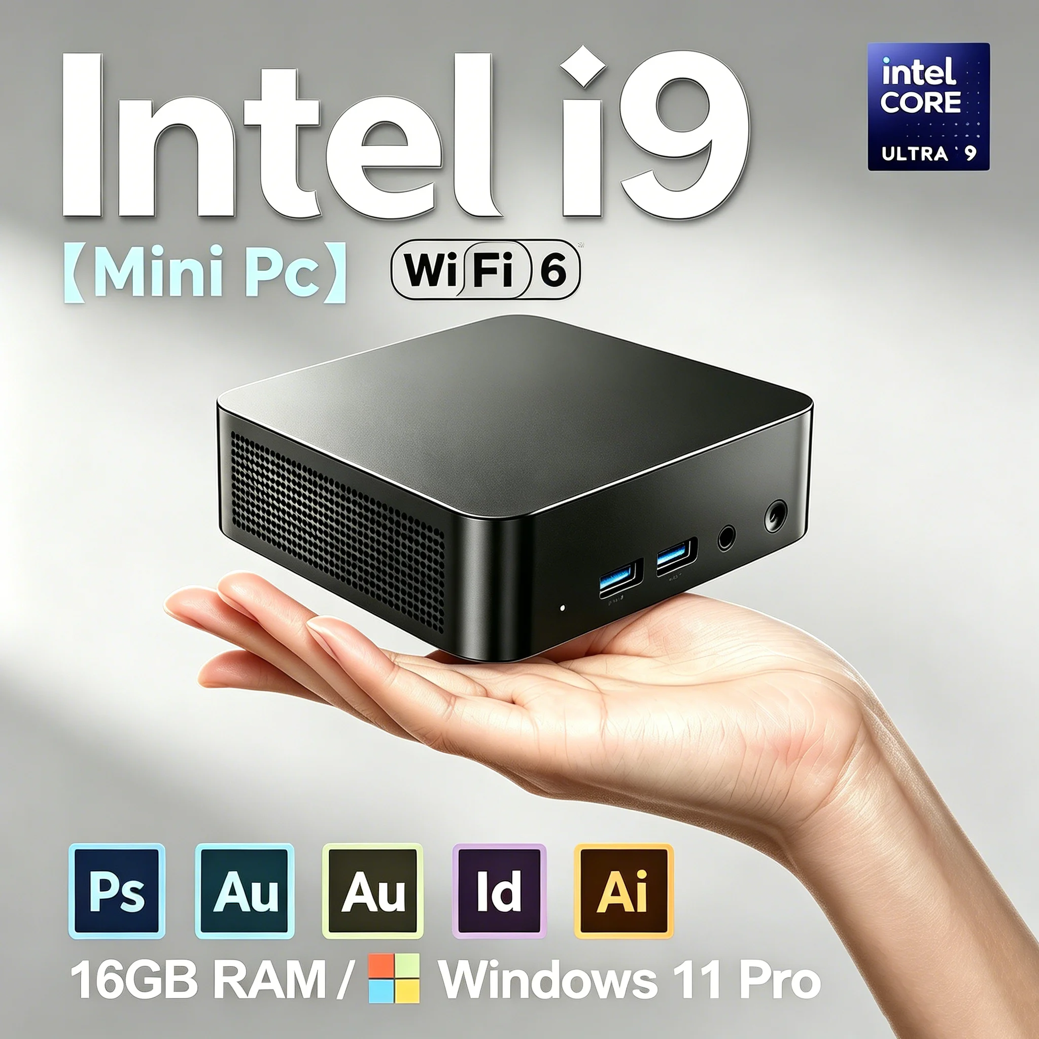 i9 MINI Gaming Computer  Intel Core i9 10980HK/Core i3 6100U MINI PC 16GB DDR4 2048GB SSD  WIFI 6 BT5.2 Gaming MINI PC