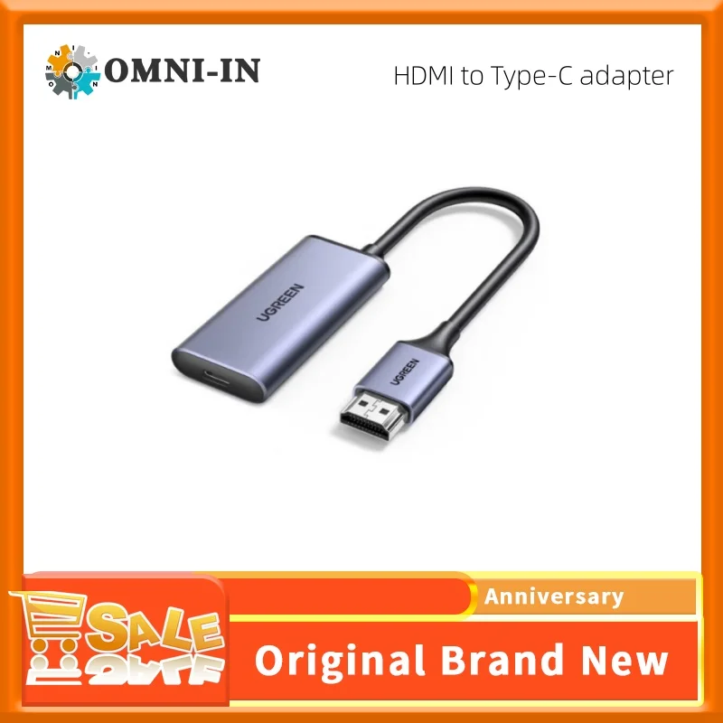 HDMI إلى محول نوع C 4K ، نظارات الواقع الافتراضي للتبديل ، الكمبيوتر المحمول ، PS4/5 ، وحدة التحكم في الألعاب ، التلفزيون ، جهاز فك التشفير ، الشاشة ، دعم HDR الديناميكي