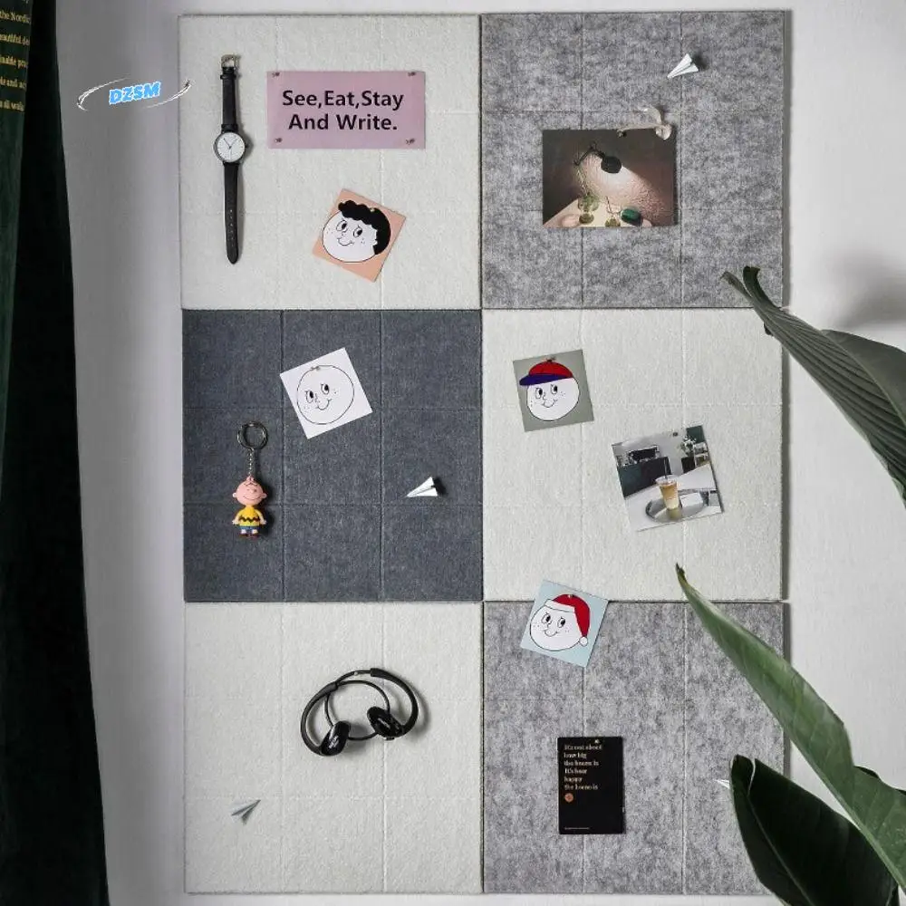 Soundproof panel Photo Background Board Background Wall Painting Works Felt Display Board Notice Pictures Felt Pin Board