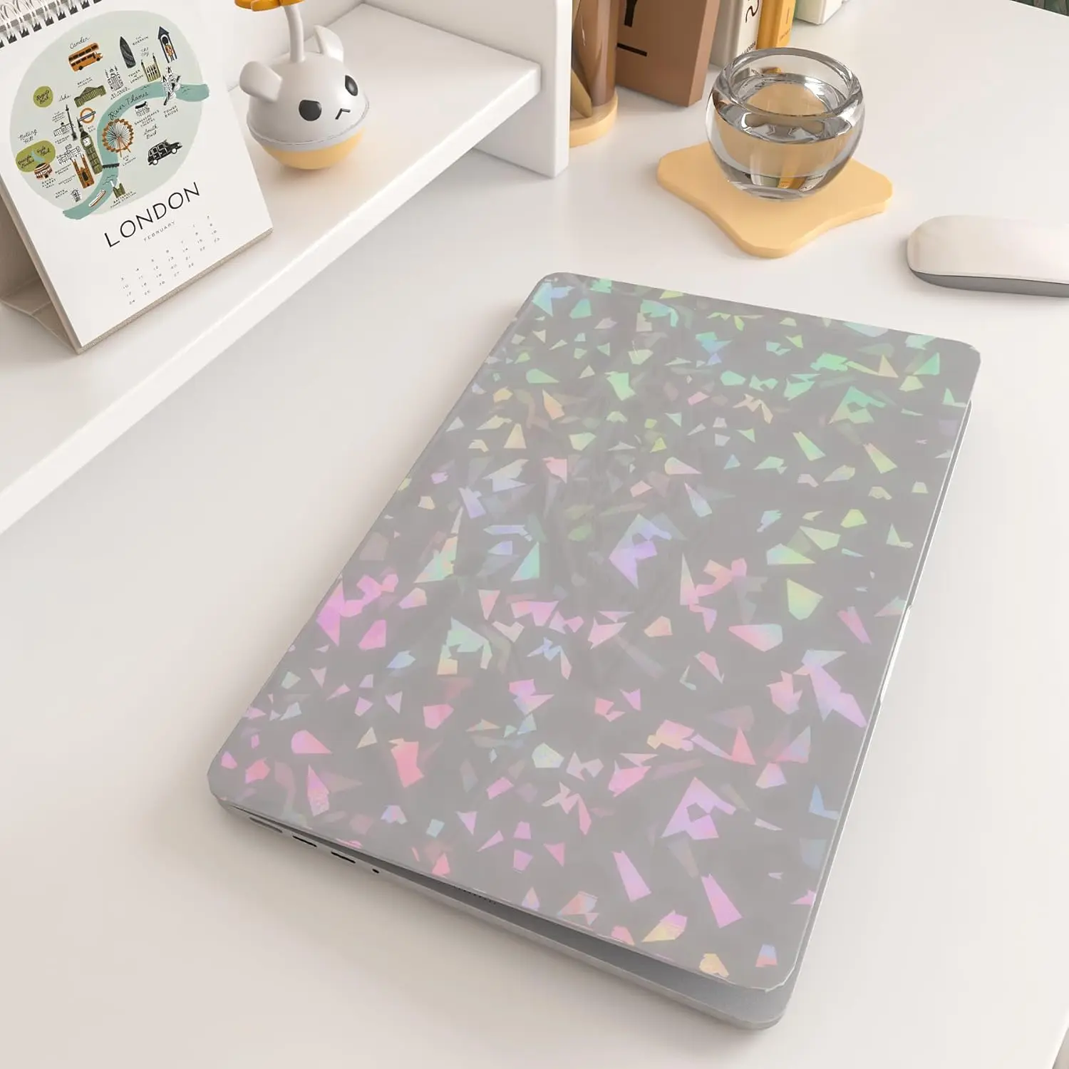 A4 20 folhas de papel adesivo holográfico diamante para jato de tinta e impressora a laser à prova d'água folhas adesivas de vinil transparente autoadesivas