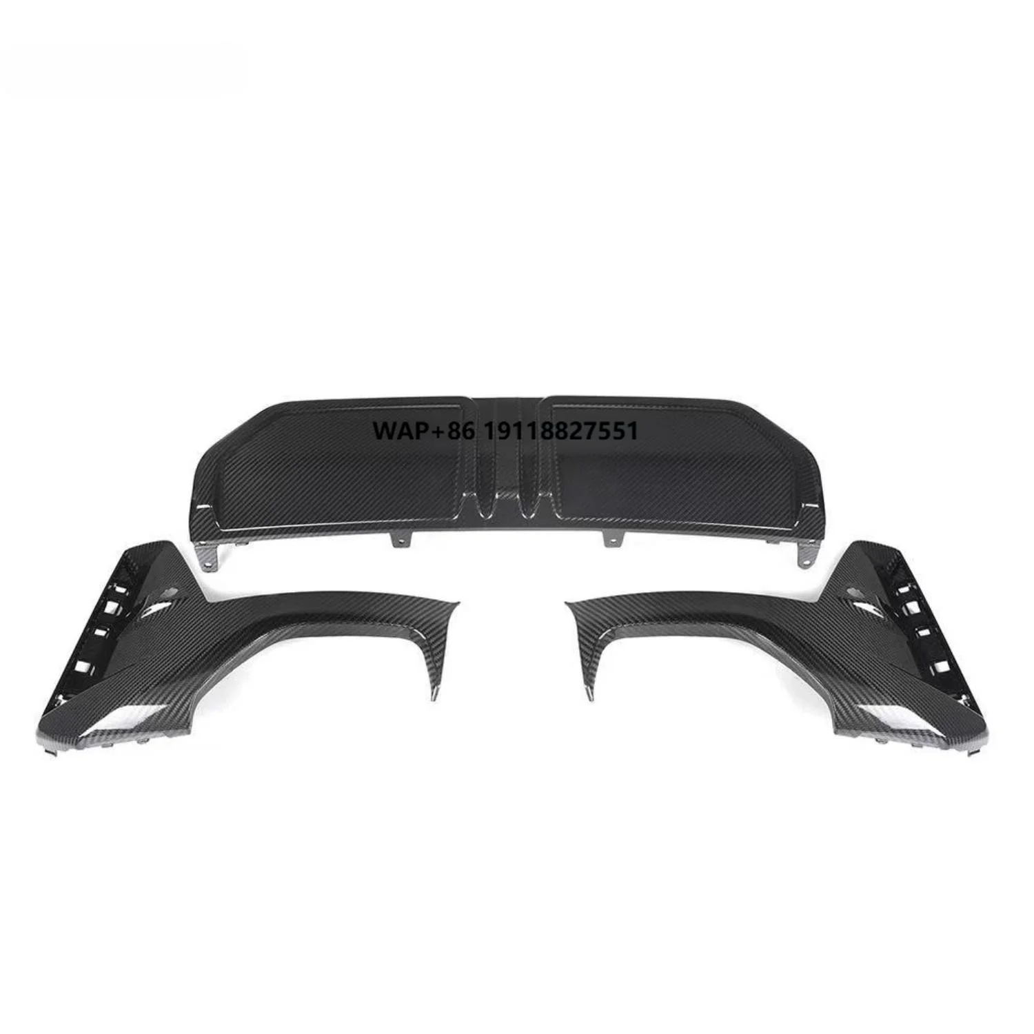 

2023-IN Car Bumper Suitable for3 Series G20 G28 MP Style Dry Carbon Fiber Rear Diffuser (medium Standard square Mouth)