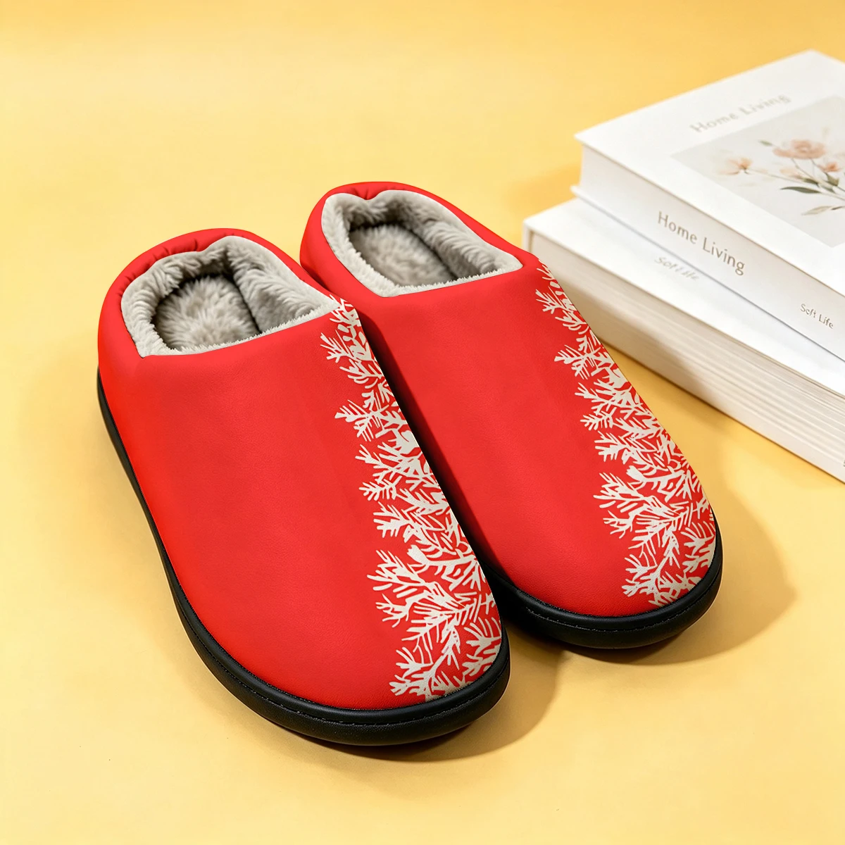 Red White Pine Tree Women's Wi - Men Shoes For Winter ulasan dan harga