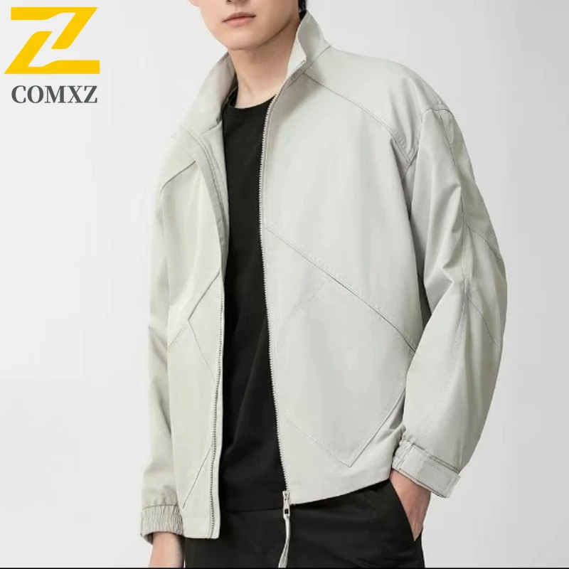 

Fashion Jacket Male 2025 Autumn Stand Collar Premium Business Lightweight Windproof Coat Office Daily Stylish Wear Outerwear