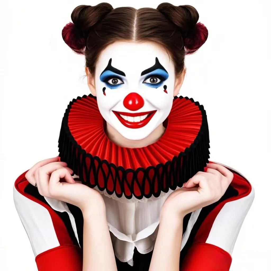 Handmade Shakespeare Literary Fake Collar Ruffle Collar Clown Ruffle Collar Funny Dance Anime Fake Collar