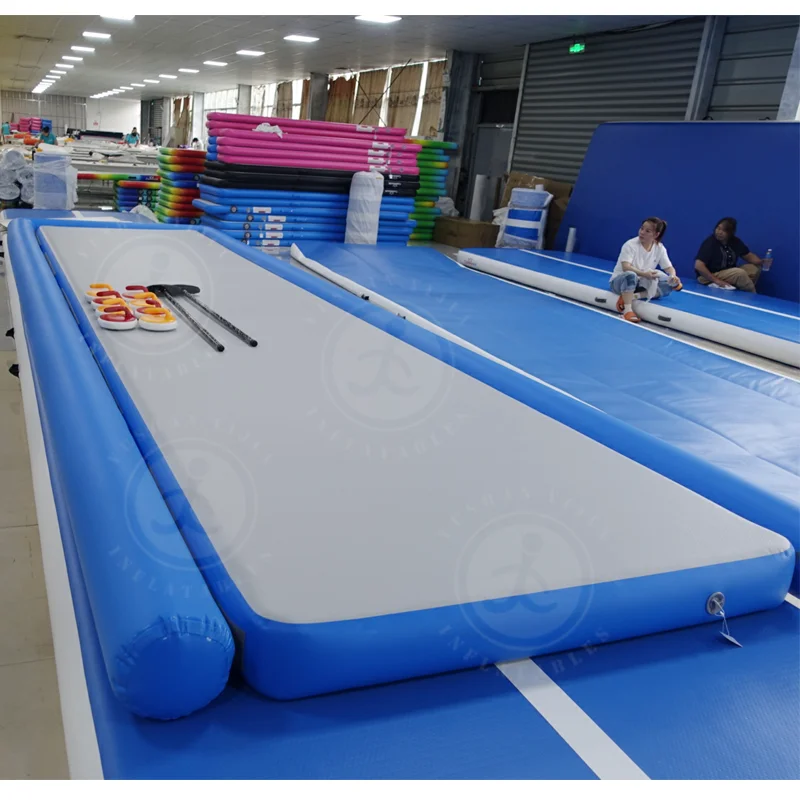 Tragbare Street Ice Rink Curling Matte Sport Spiel Maßgeschneiderte aufblasbare Curling Rink Board mit Steinen