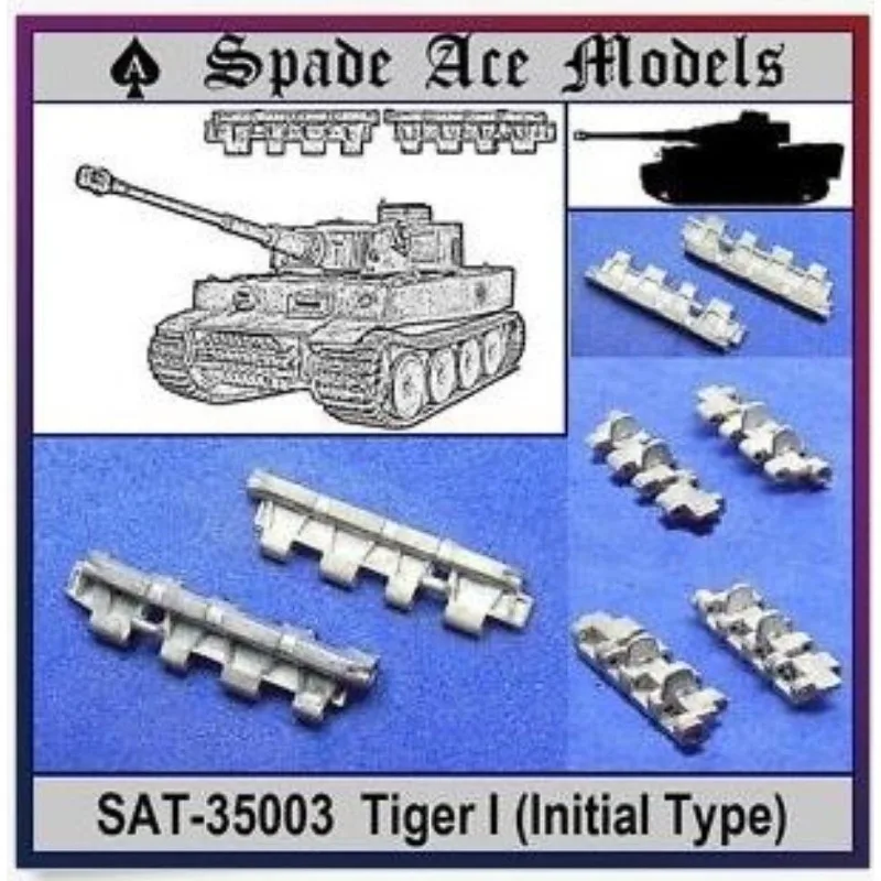 

Модель Ace Spade, немецкая металлическая гусеница Tiger I начального типа SAT-35003, масштаб 1/35