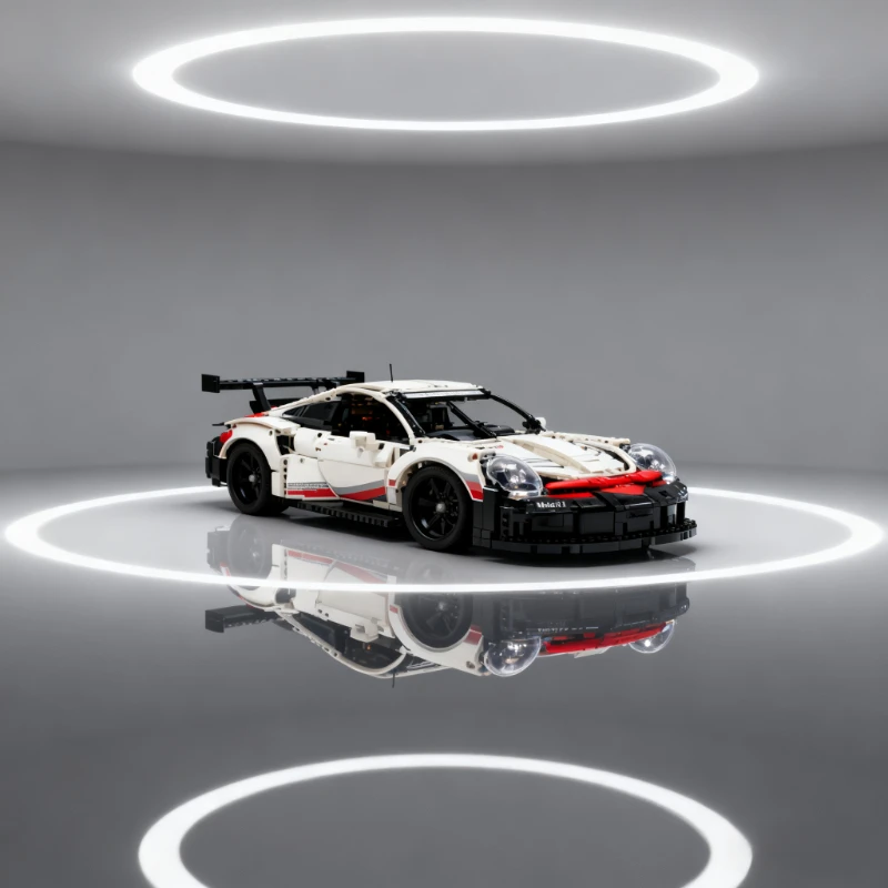 

1580 + шт. масштаб 1:10, строительные блоки, электрический спортивный автомобиль, модель с дистанционным управлением и подсветкой, подарок «сделай сам» для гостей вечеринок