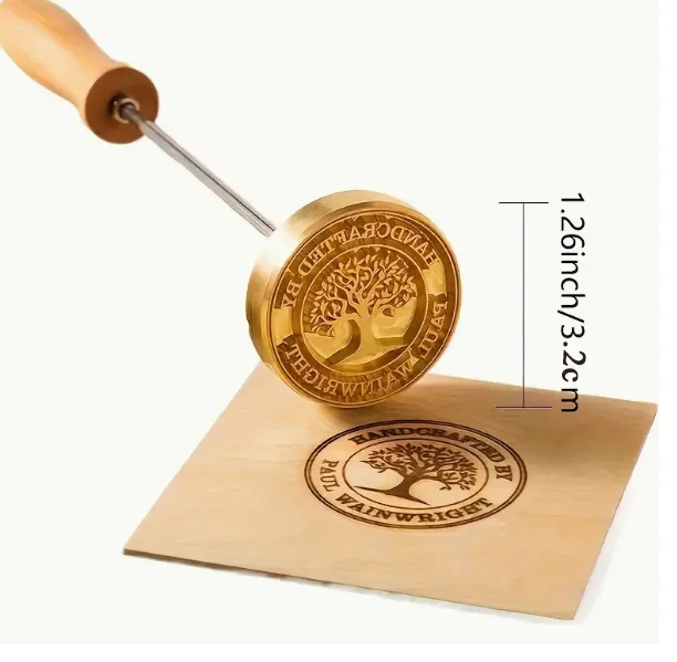 Personalisierter Brandstempel mit LOGO für Holzbearbeitung, Steak, BBQ, Lederhandwerk, Messing-Heizwerkzeug, DIY Steak, Burger, Holz – Detail 12