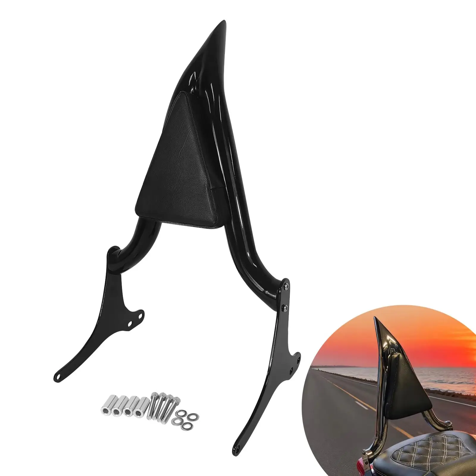 

For Harley Touring 1997-2008 Road King Electra Glide Street Glide Accessories Detachable Motorcycle Backrest Passenger Sissy Bar