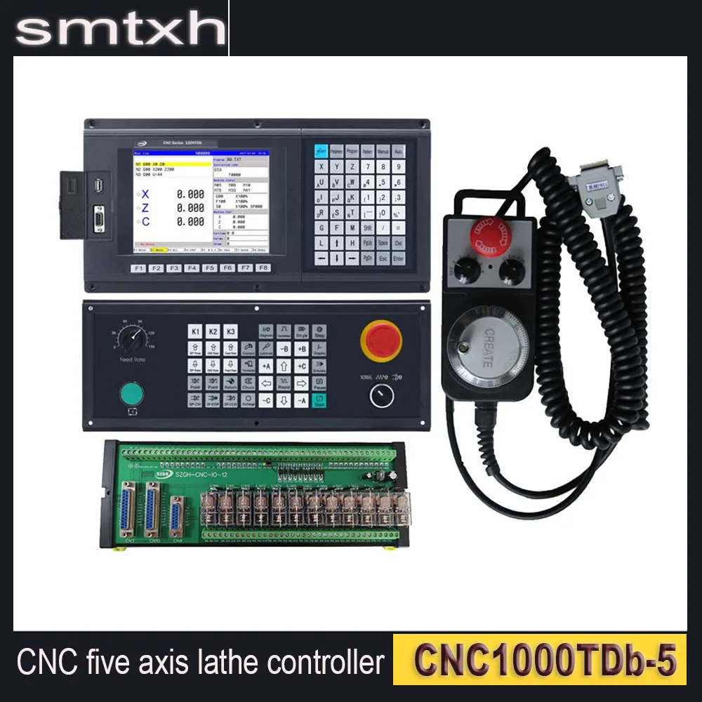 

Powerful CNC system SZGH-CNC1000TDb-5 lathe 5-axis CNC controller G-code servo stepper with handwheel