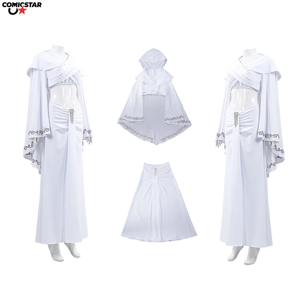 

Amidala Dress Cosplay Padme Cosplay Women Cloak Skirts Costume Fantasia White Outfit Set Halloween Carnival Party Suits Disguise