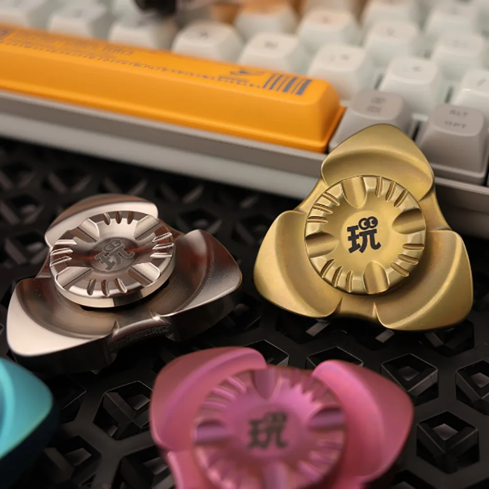 CHIMAGO EDC SANYE Fidget Spinner jouet anti-Stress trois feuilles Spinner Portable bureau conceptions originales Gadgets de soulagement de l'anxiété