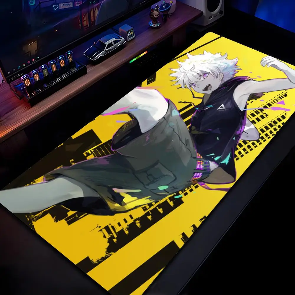 H-hunter X H-hunter Killua Anime Mouse Pad Mousepad HD Printing Computer Gamers Locking Edge Non-slip Mouse Pad XXL90x40cm Keybo