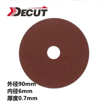 Decut archery shaft cutting tool sanding disc OD 90mm ID 16mm Thickness 0.7mm For outdoor hunting shooting bow and arrow diy