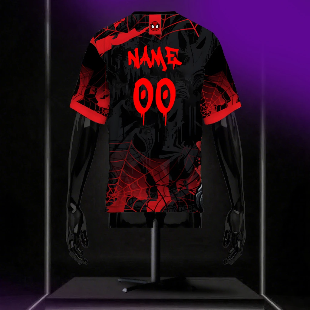 Marvel maillots de bricolage passionnés d'anime Cool T-Shirt ajusté été Sports de plein air lettre imprimée chemise à manches courtes pour hommes