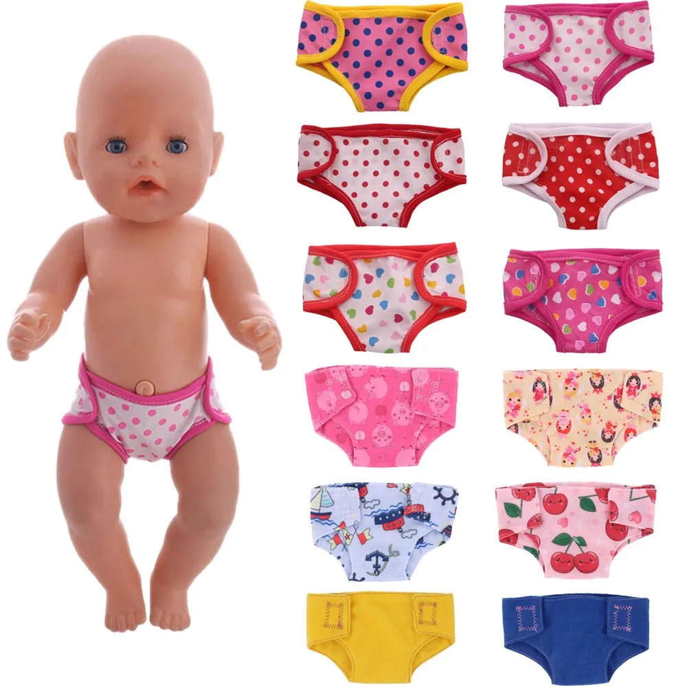 Doll Clothes Underwear Our Generation For 18 Inch American Doll&Born Baby Doll Clothes 43cm Baby Clothes Christmas Doll Diapers