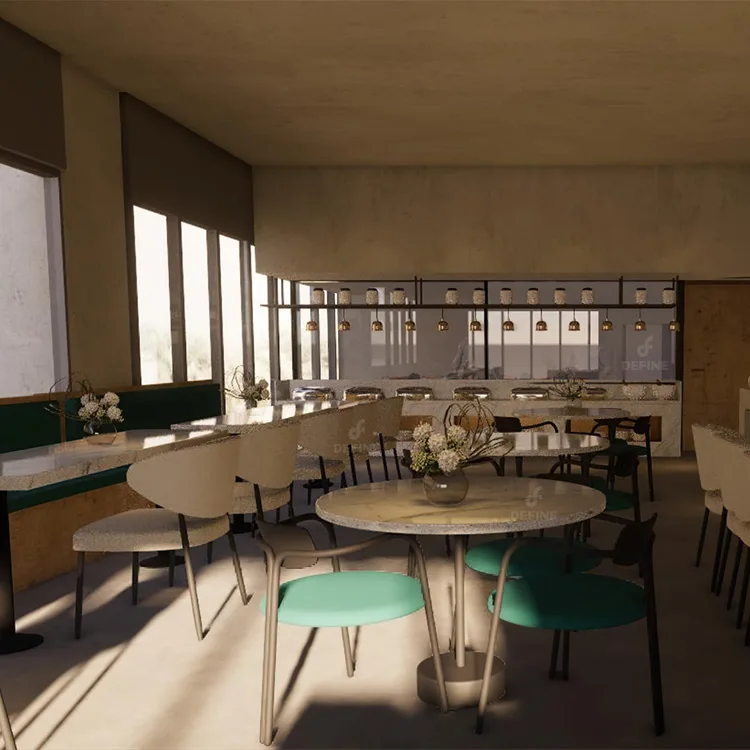 

Turnkey Solution With Full Table and Chairs Luxury Restaurant Furniture Sets for Restaurant