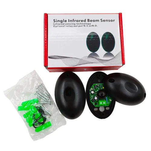 Un par IP55 puerta automatizada sensor detector infrarrojo seguro 12-24V sensor infrarrojo haz de seguridad detector de fotocélula