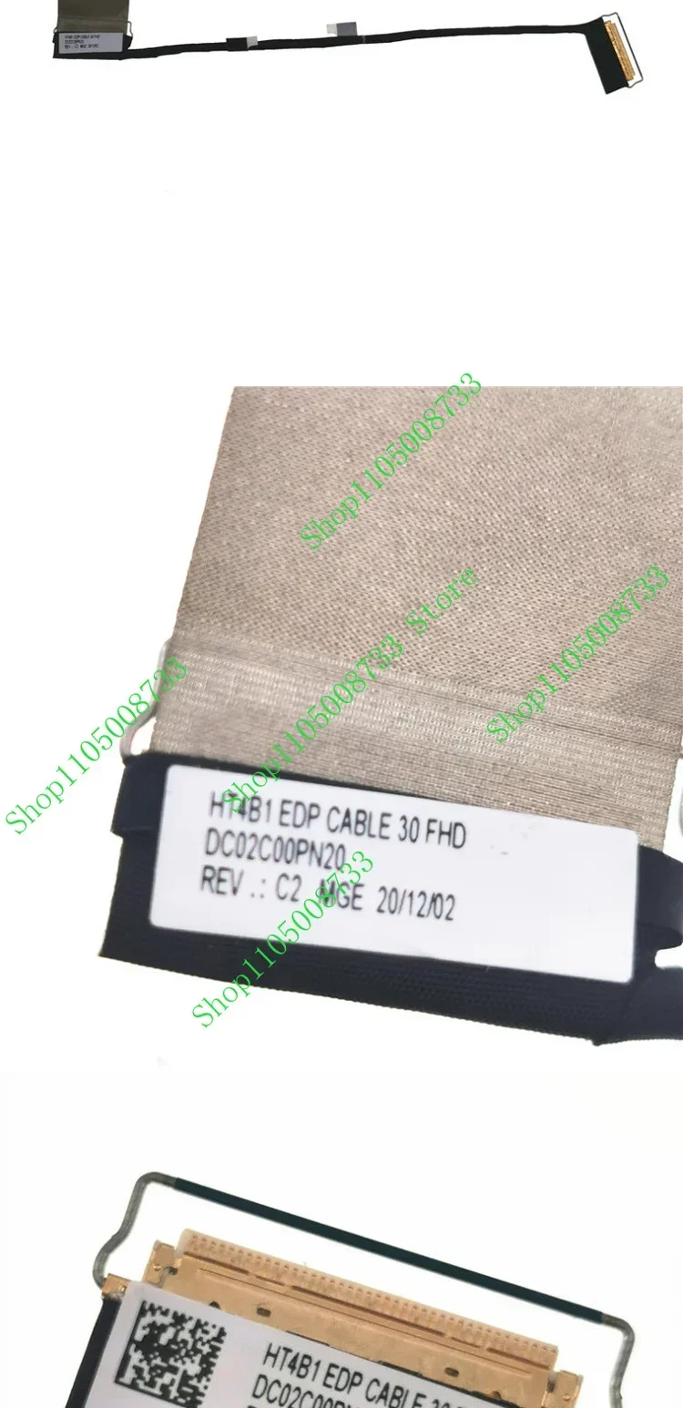 New 5C11C12512 DC02C00PN20 for Thinkpad T14s Gen 2 FHD LCD EDP Cable Lvds Wire 30Pin