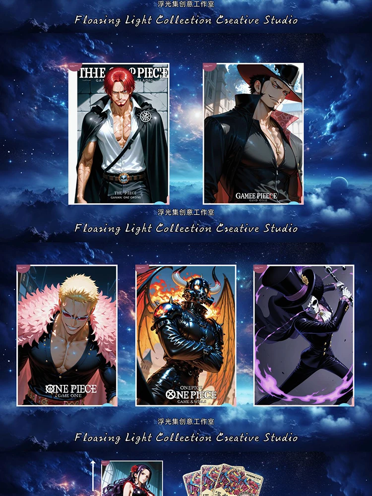 Nueva colección de luces flotantes, tarjetas de una pieza, colección de Anime, cajas misteriosas, juegos de mesa, juguetes, regalos de cumpleaños para niñas y