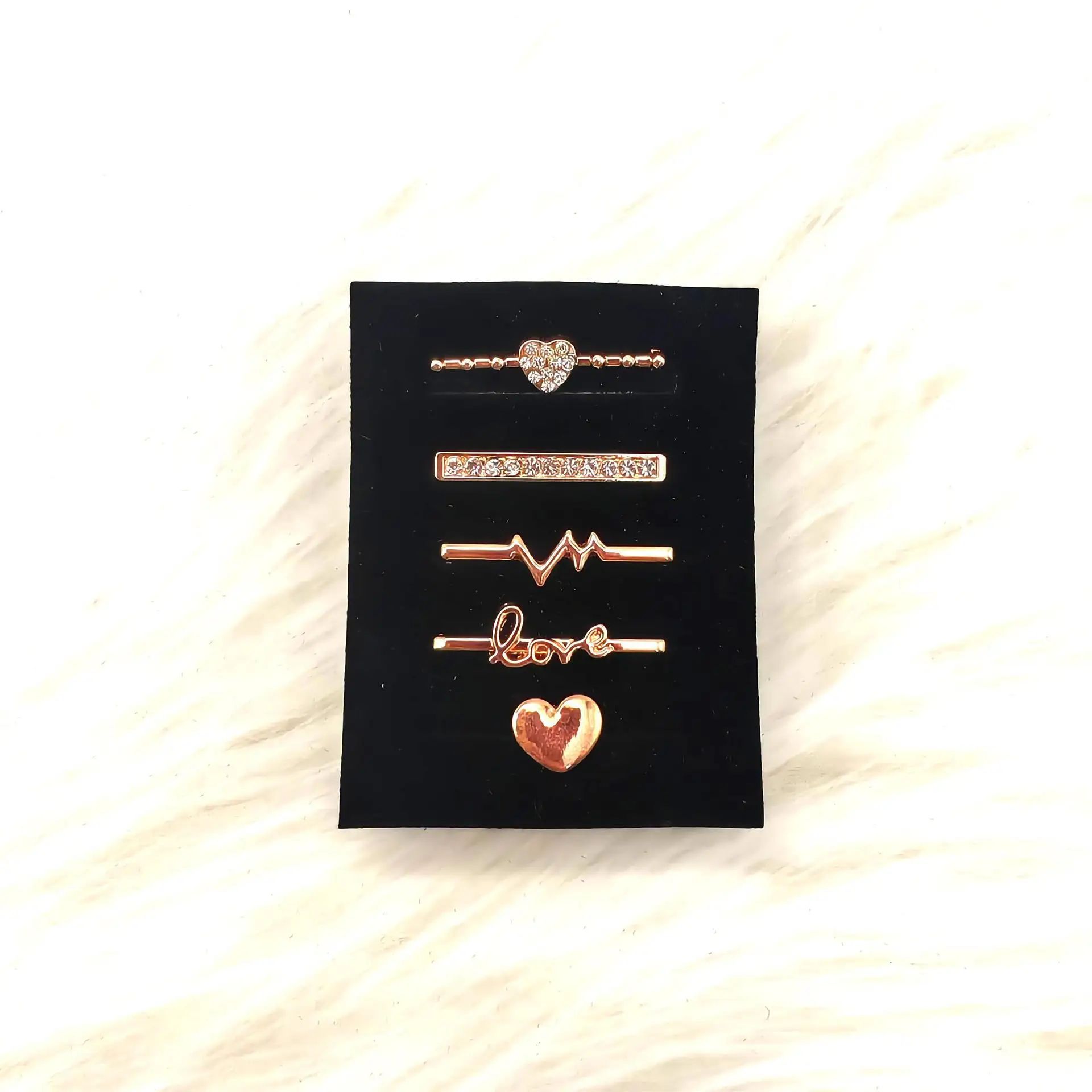 

5Pcs Watch Band Decorative Rings Heart Shaped Clasp Stylish Durable Easy Attach Watch Strap Charm for Smartwatch