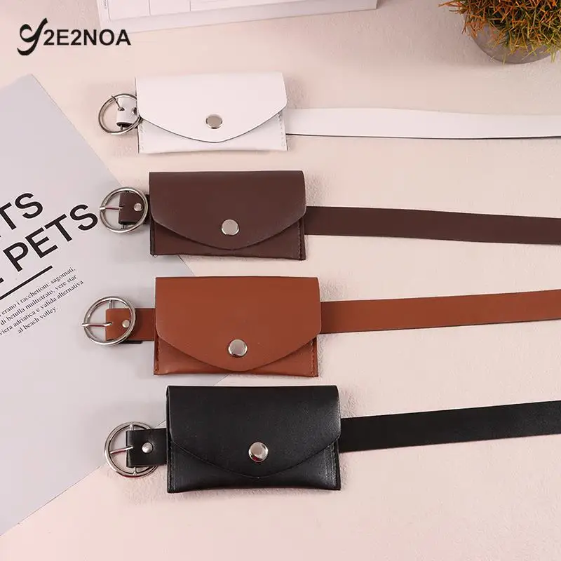 Waist Belt Adjustable PU Waist Pack Metal Buckle Wallet Phone Pouch Ladies Decorative Belts Salesperson Work Bag 100CM