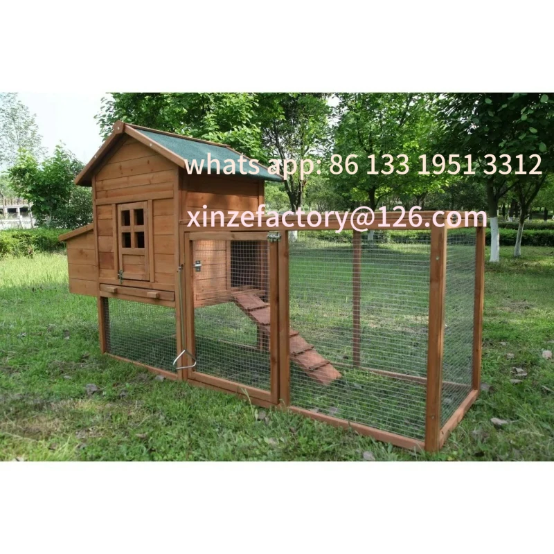 

Customizable Outdoor 80'' Chicken Coop Nest Box Hen House Poultry Pet Hutch Garden