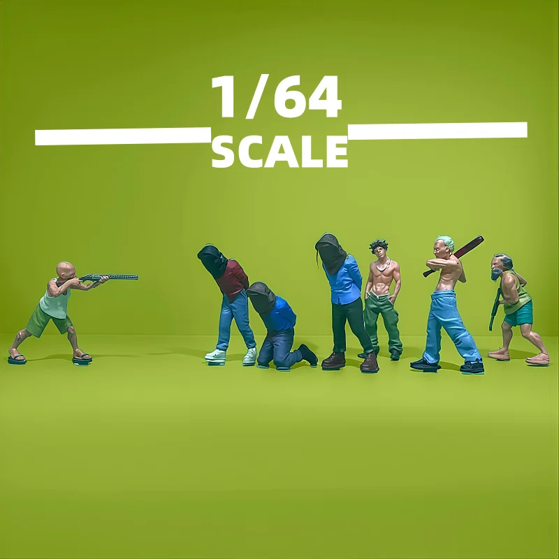 تمثال مصغر، مقياس 1/64، نموذج مصنوع يدويًا، شكل طاولة رمل مصغر، نموذج بشري بحجم الجيب