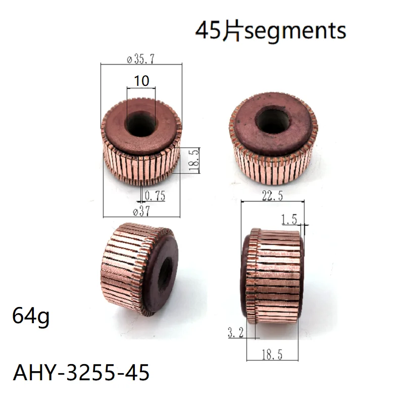 35.7*10*18.5*45P Commutator Ahy-3255-45