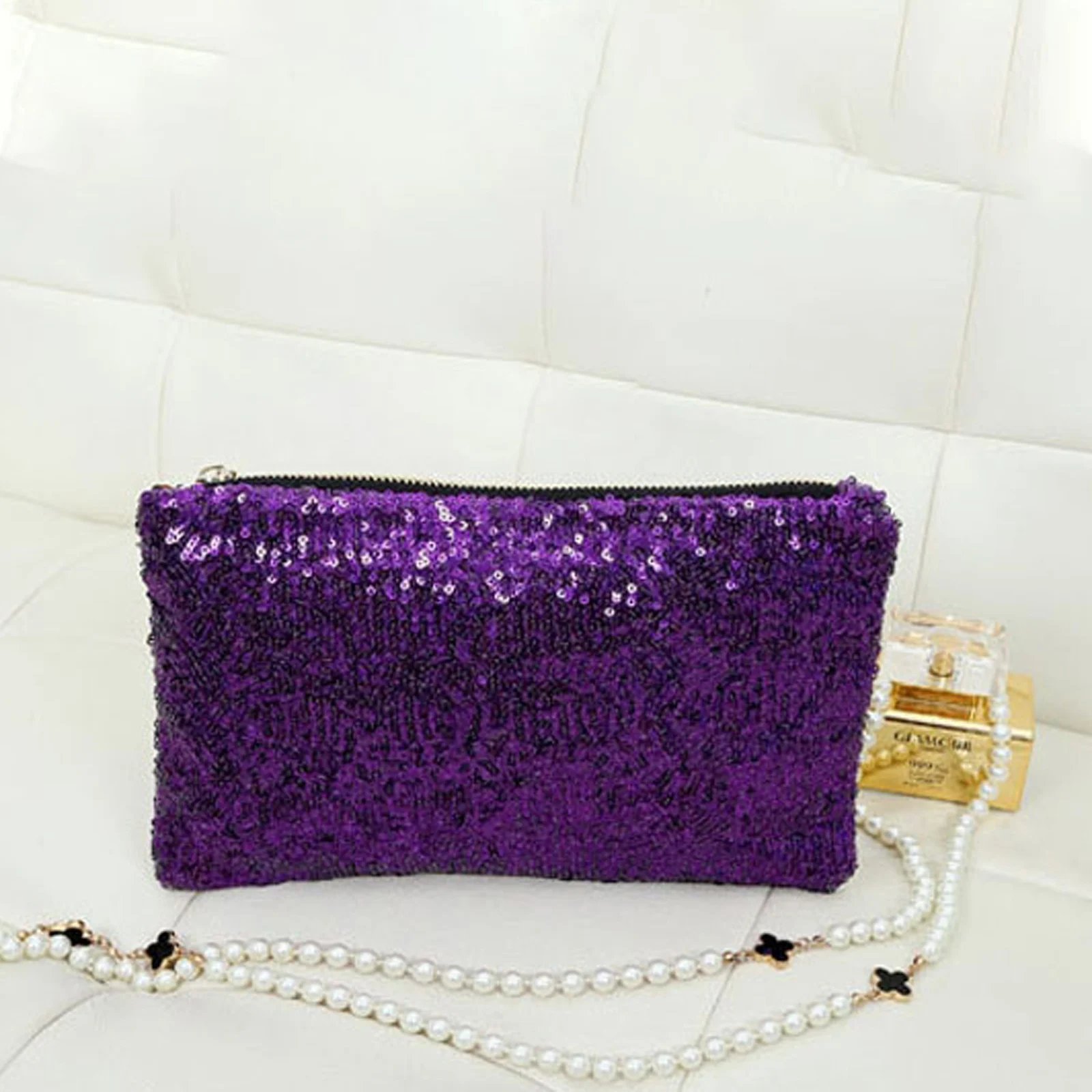 1Pcs 2023 New Retro Luxury Sequins Hand Bag Taking Late Package Clutch Bag Sparkling Dazzling Sequins Clutch Bags Purse bag