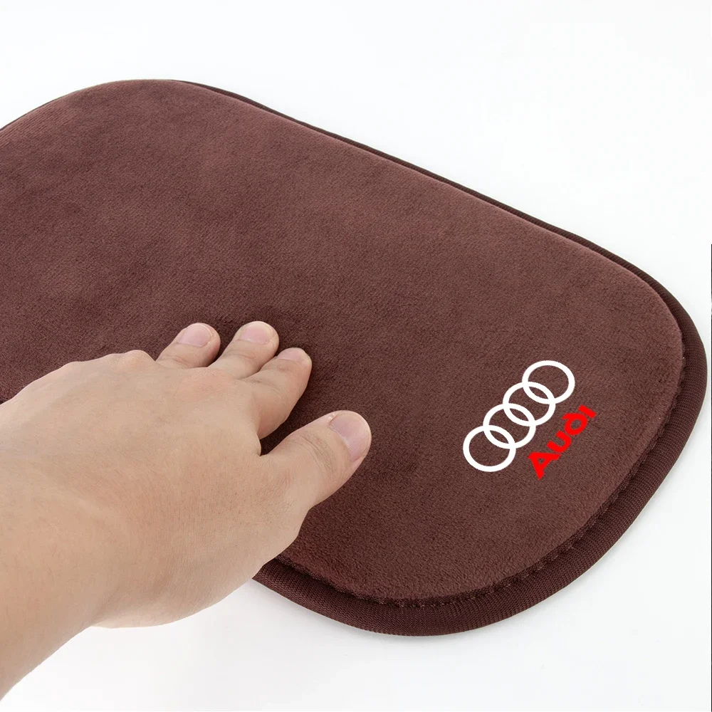 2025 حار سيارة الجلد المدبوغ مسند الذراع حصيرة الذراع بقية صندوق وسادة حماية الديكور وسادة لأودي سلاين A1 A3 8P A4 B5 B6 B7 A5 A6 C5 C6 A7 #5