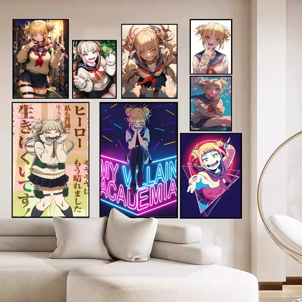 Himiko Toga Boku kein Held Akademie Anime Poster klebrige Dekoration Malerei Wand kunst weiß Kraft papier Wand dekoration