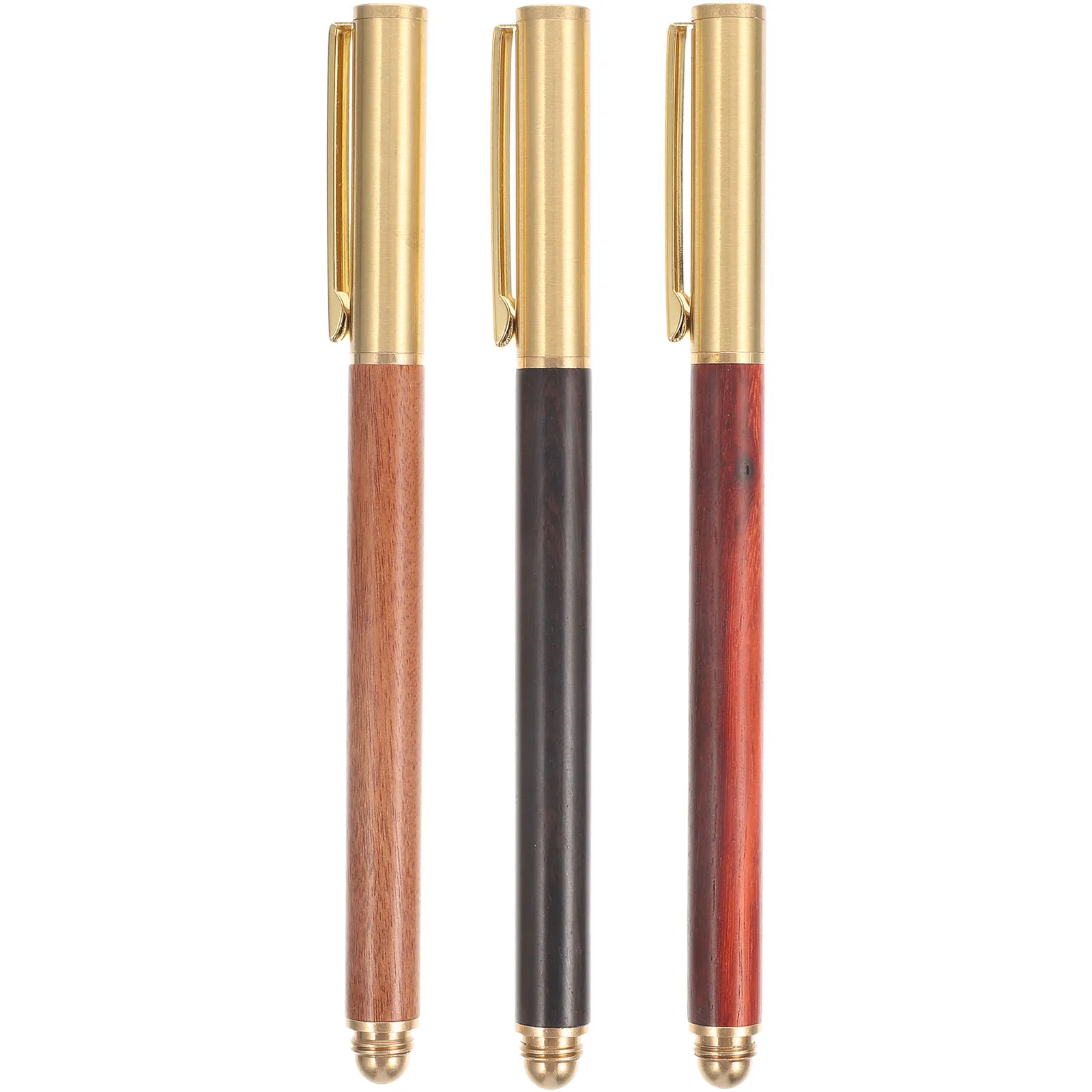 

Wooden Signature Set Black Wooden Fine Tip Pen Writing Pens for Guest Book Student Lovely Gift Cartoon Fine Tip Gel Pen Kits