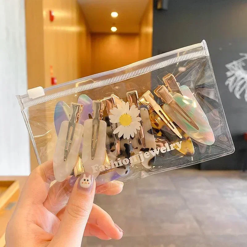 4 個曲げなしシームレスヘアクリップサイド前髪修正フリンジバレッタメイク洗顔アクセサリー女性女の子スタイリングヘアピン