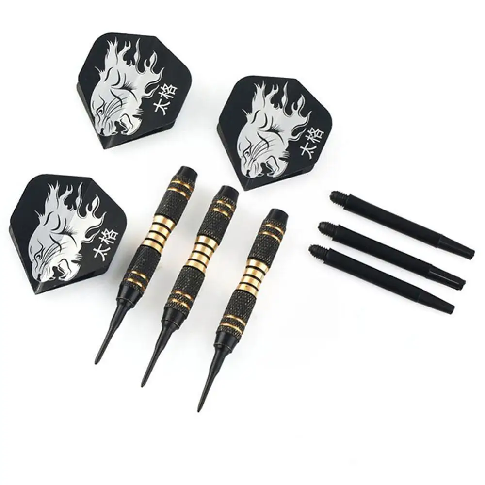 3pcs/set Safety Soft Professional Indoor Soft Tip Darts Set For Indoor Electronic Dartboard Games Safety Soft O5T8