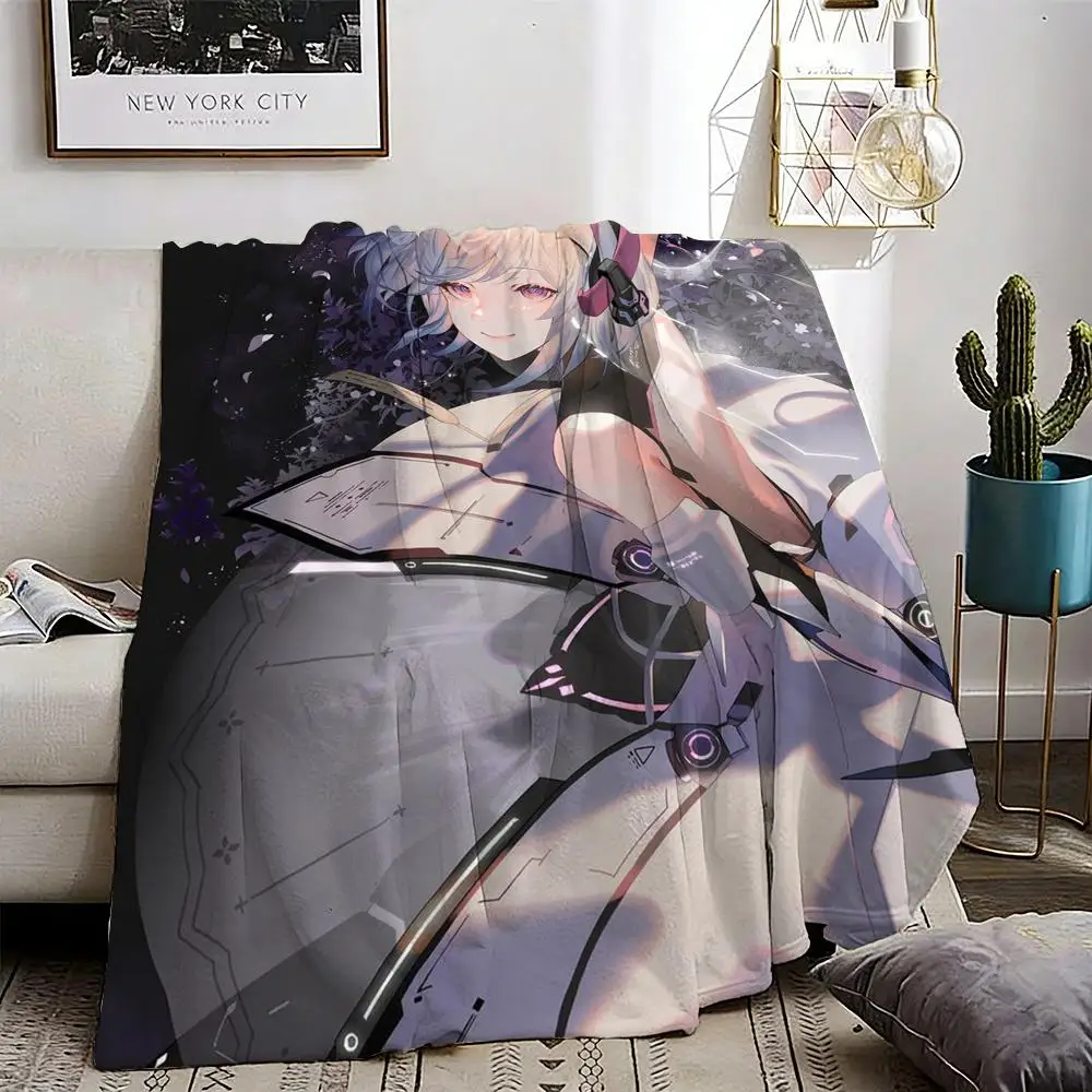 Punishing Gray Raven Throw Lightweight 240g Flannel Blanket Soft Skin-friendly for Summer Cooling