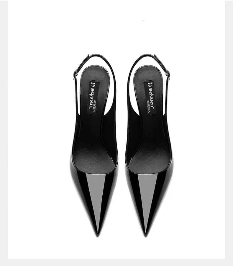 2025 New Luxury Summer Sexy Pointed Designer High Heels Daily Casual Party Comfortable Buckle Women's Sandals Sandalias Mujer image 6