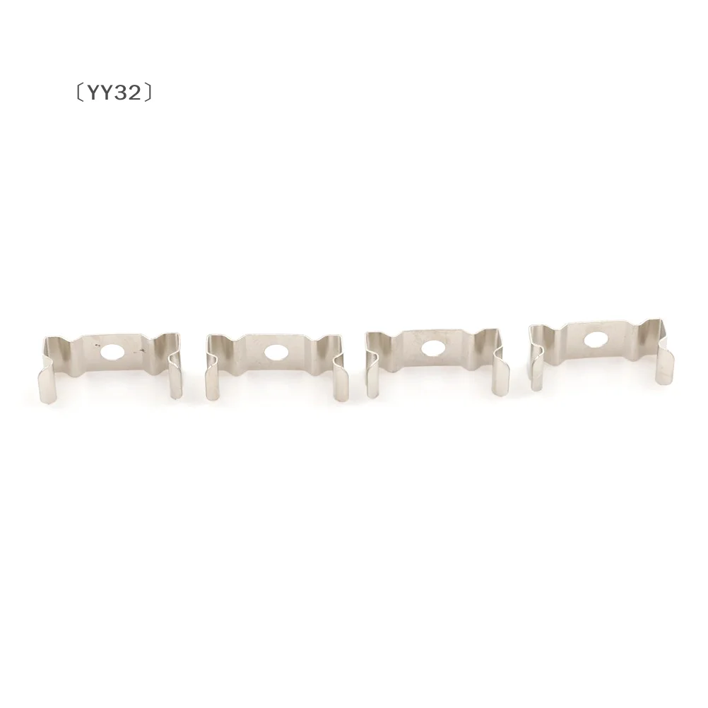 [-YY32」 4 قطع T5 حامل مصباح أنبوبي فلورسنت ومشابك مقبس فضي #6