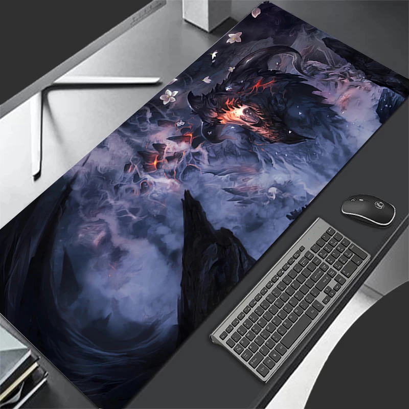 Mousepad Pattern Game Pad Rubber Cartoon Mouse Pad PC Accessories Desk Mat Non Slip Office Table Mat Gamer Dragon Keyboard Pad