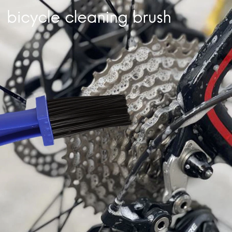 Bike Chain Scrubber, 4-Piece Portable Mountain Bike Chain Washer Cleaner Tool Quick Bicycle Clean Brush Kit For Cycling Bike, Ro