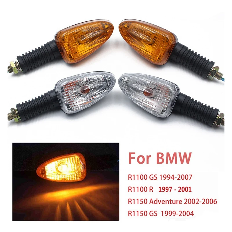 Motorcycle Front And Rear Turn Signal Light Indicator Blinker Accessories For BMW R1100GS 1994-2007 R1100R 1997-2001 B