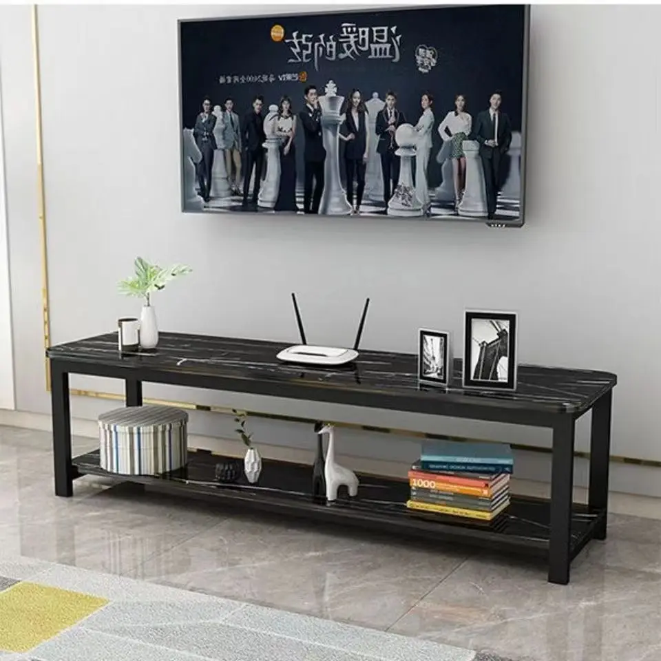 TV Cabinet Modern Simple Small Apartment Nordic Imitation Marble Light Luxury Bedroom Floor Cabinet Living Room Rental Room